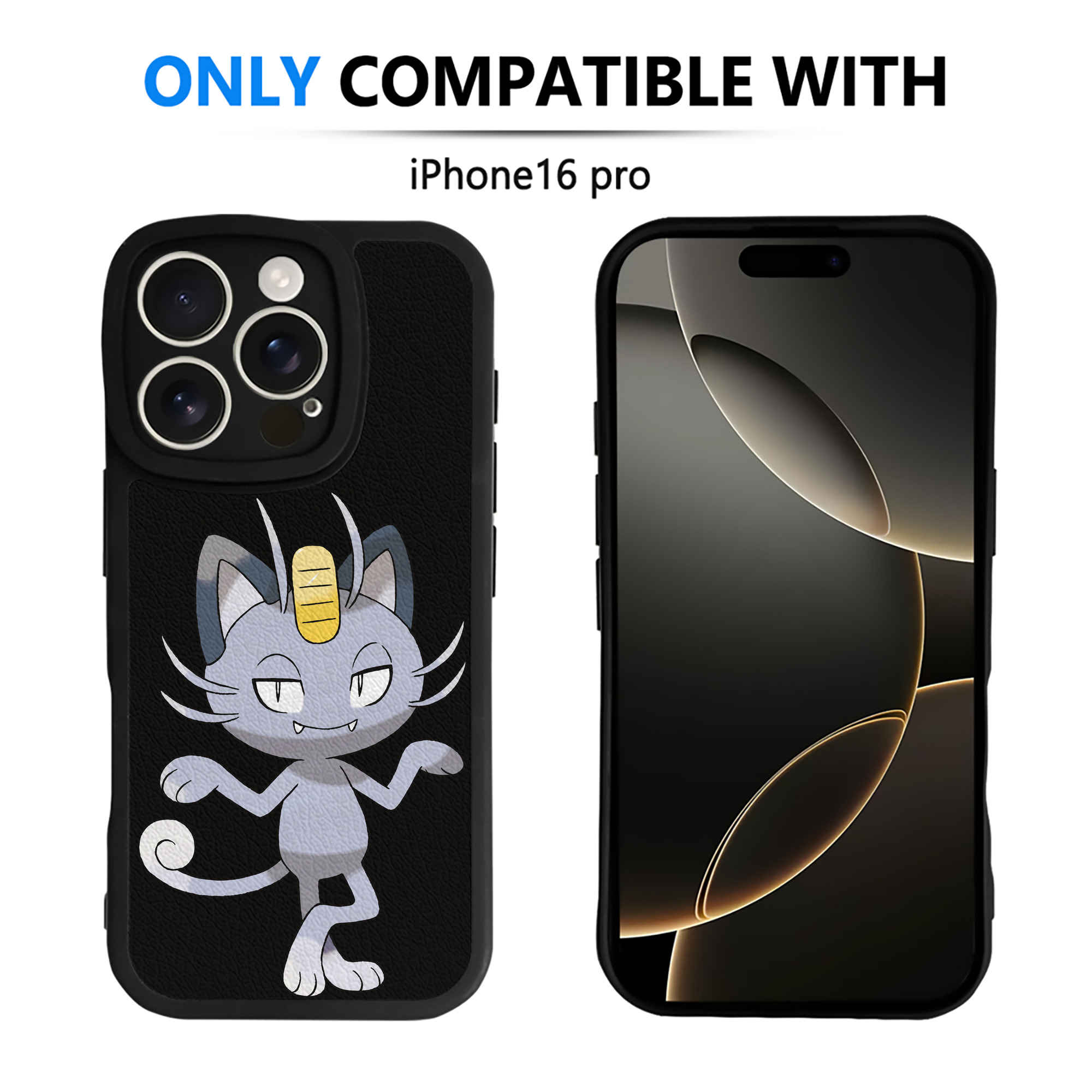 （画像用） ポケットモンスター Pokémon 【iPhone 16シリーズ対応】シリコンスマホケース（レザー調） 材質：シリコン